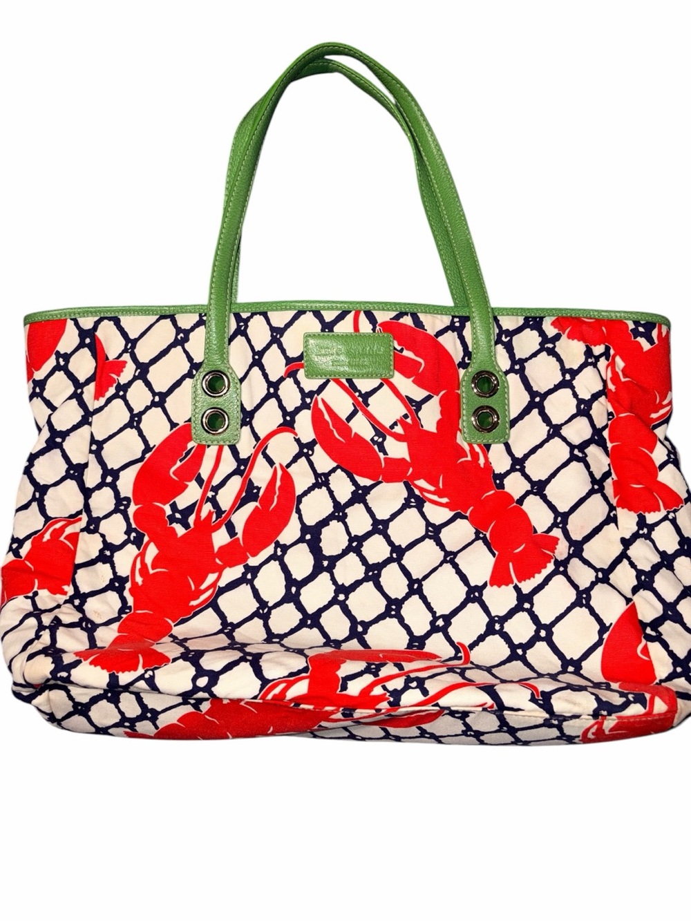 Rare Kate Spade Cape Cod Lobster Print Tote Bag